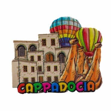 Toptan Myros  Kapadokya Temalı Yöresel Polyester Magnet - 7