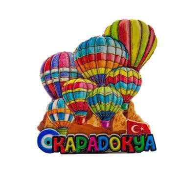 Wholesale Myros Cappadocia Themed Traditional Polyester Refrigerator Magnet