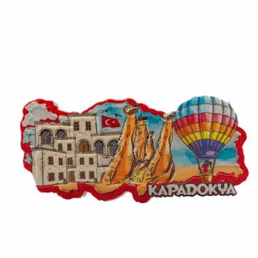 Toptan Myros  Kapadokya Temalı Yöresel Polyester Magnet - 11
