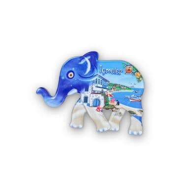 Wholesale Myros UV Elephant Shaped Refrigerator Magnet 86*62 mm