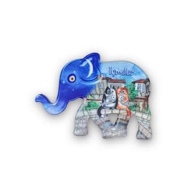 Wholesale Myros UV Elephant Shaped Refrigerator Magnet 86*62 mm - 2