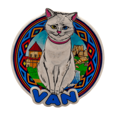 Wholesale Myros Van Themed Regional Polyester Refrigerator Magnet