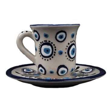 Wholesale Nazar 6 Piece Coffee Set - Standart - 6