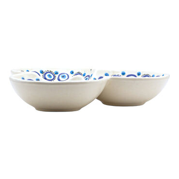 Wholesale Nazar Themed Embossed Set of 3 Round Snack Bowls Medium 13 cm - 3