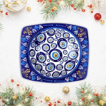 Wholesale Evil Eye Special Embossing Square Plate 267 Mm