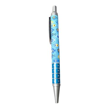 Wholesale Evil Eye Themed Click Ballpoint Pen