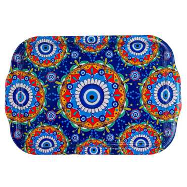 Wholesale Nazar Themed Double Sided Printed Tray 23x30 CM - 4