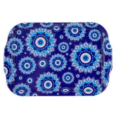 Wholesale Nazar Themed Double Sided Printed Tray 23x30 CM - 5