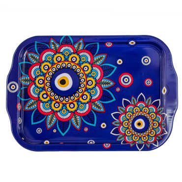Wholesale Nazar Themed Double Sided Printed Tray 23x30 CM - 8