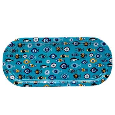 Wholesale Nazar Themed Oval Tray - 4