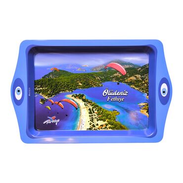 Myros - Wholesale Dead Sea Themed Mini Metal Tray (25*16 Cm)