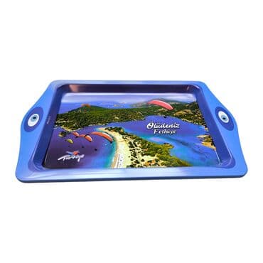 Wholesale Dead Sea Themed Mini Metal Tray (25*16 Cm) - Standart - 2