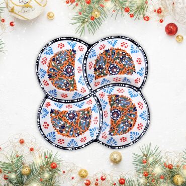 Toptan Özel Kabartma Çi̇ni̇ Dörtlü Yonca Çerezli̇k - Myros