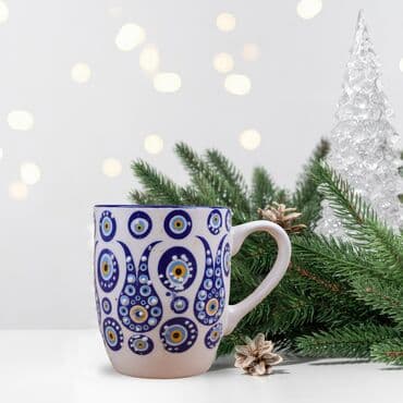 Wholesale Custom Embossed Evil Eye Cloud Mug - 2