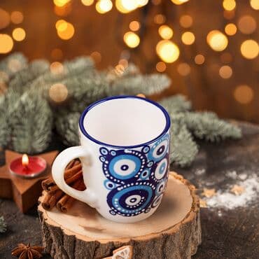 Wholesale Custom Embossed Evil Eye Cloud Mug - 15