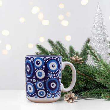 Wholesale Custom Embossed Evil Eye Mug - 5
