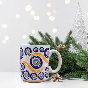 Wholesale Custom Embossed Evil Eye Mug - 6