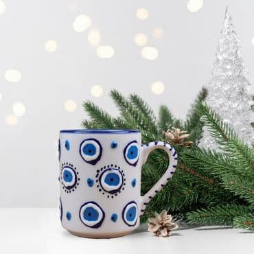 Wholesale Custom Embossed Evil Eye Mug - 7