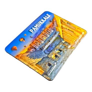 Wholesale Pamukkale Themed Embossed PVC Refrigerator Magnet 70x90 mm - 7