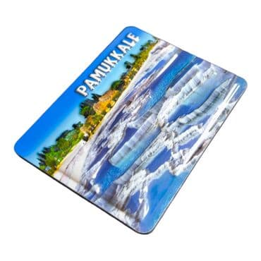 Wholesale Pamukkale Themed Embossed PVC Refrigerator Magnet 70x90 mm - 12