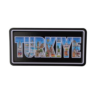 Wholesale Türkiye Themed Embossed PVC Refrigerator Magnet 60x120 mm