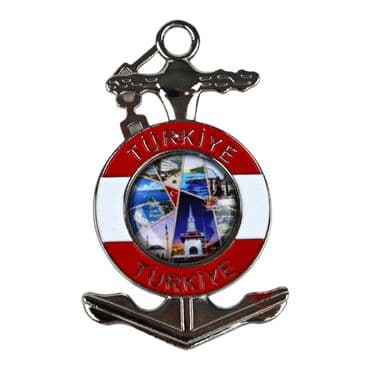 Wholesale Türkiye Themed Metal Myros Anchor Refrigerator Magnet