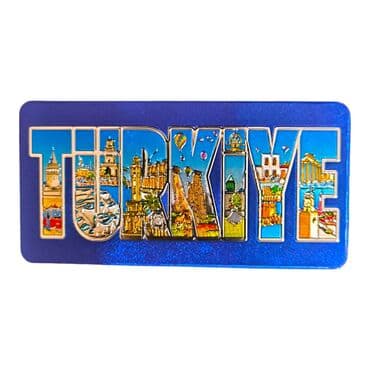 Toptan Türkiye Temalı Metali̇ze Magnet 50*100 Mm  - 2