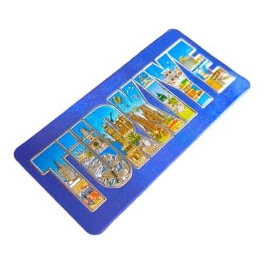 Toptan Türkiye Temalı Metali̇ze Magnet 50*100 Mm  - 6