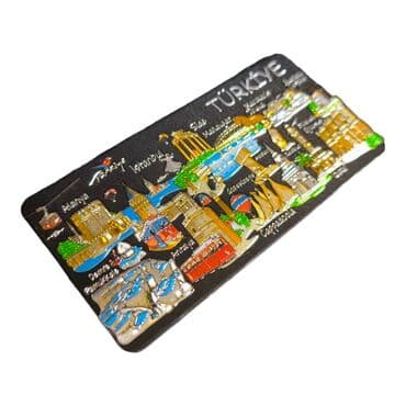 Toptan Türkiye Temalı Metali̇ze Magnet 50*100 Mm  - 7