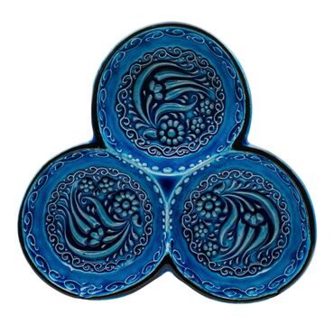 Wholesale Turquoise Set of 3 Round Snack Bowls Small 15 cm