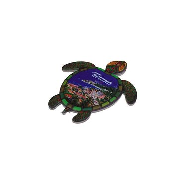 Wholesale Turunç Themed Myros UV Turtle Shaped Refrigerator Magnet 80*74 mm - 7