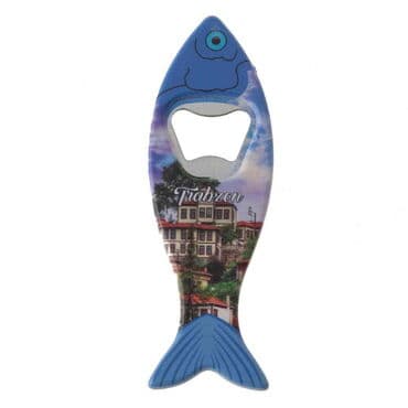 Toptan Trabzon Temalı Myros Balık Açacak Magnet 42x130 mm - 5