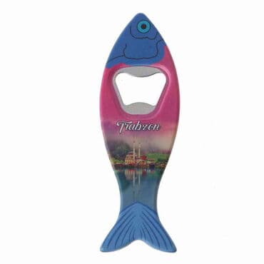 Toptan Trabzon Temalı Myros Balık Açacak Magnet 42x130 mm - 7