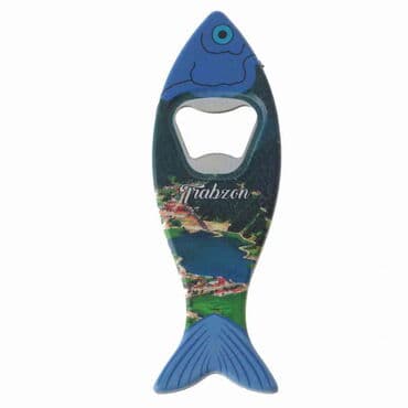 Toptan Trabzon Temalı Myros Balık Açacak Magnet 42x130 mm - 8