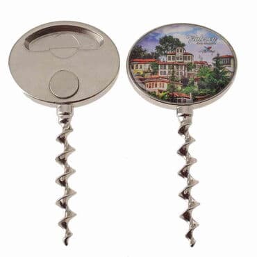 Trabzon Themed Metal Magnetic Customised Corkcscrewer
