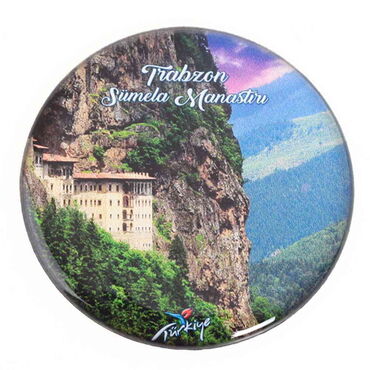 Myros - Toptan Trabzon Temalı Myros Yuvarlak Magnet 67 mm