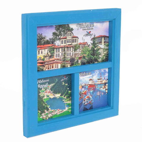 Trabzon Themed Big Wooden Printed Frame 210x210 mm