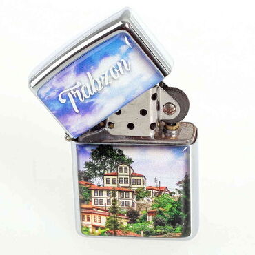 Trabzon Themed Custom Printed Metal Gasoline Lighter - Thumbnail