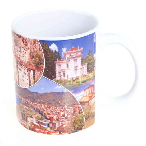 Trabzon Themed Customised Porcelain Souvenir Travel Mug 80x95 mm