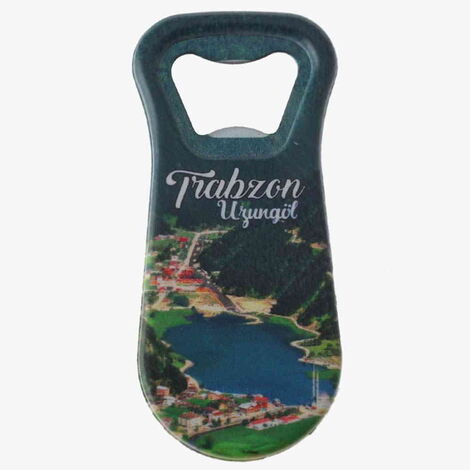 Trabzon Themed Customised Uv Printed Plastic Base Plastic Base Bottle Opener 95x43 mm