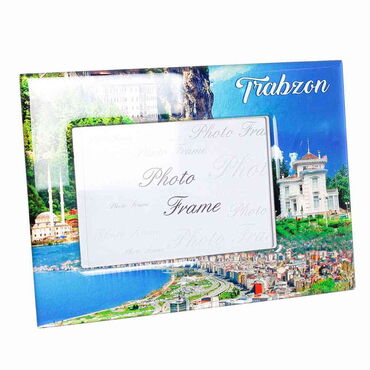 Trabzon Themed Epoxy Photo Frame Travel Souvenir 15x20 Cm - Thumbnail