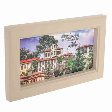 Trabzon Themed Medium Wooden Printed Frame 130x205 mm - Thumbnail