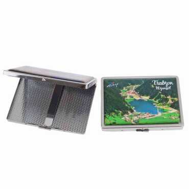 Trabzon Themed Myros Metal Pocket Ashtray 50x15 mm - Myros