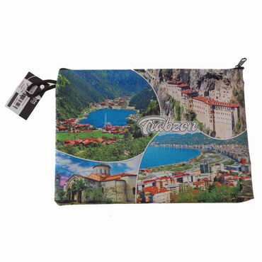 Myros - Trabzon Themed Turkish Woven Wallet 215x155x8 mm