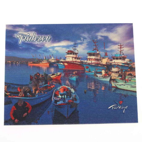 Trabzon Themed Wooden Customised 2D Souvenir Fridge Magnet - 2