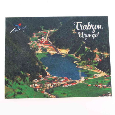 Trabzon Themed Wooden Customised 2D Souvenir Fridge Magnet - 5