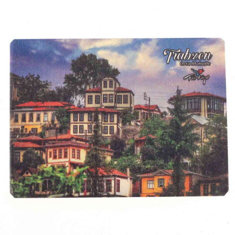 Trabzon Themed Wooden Customised 2D Souvenir Fridge Magnet - 6