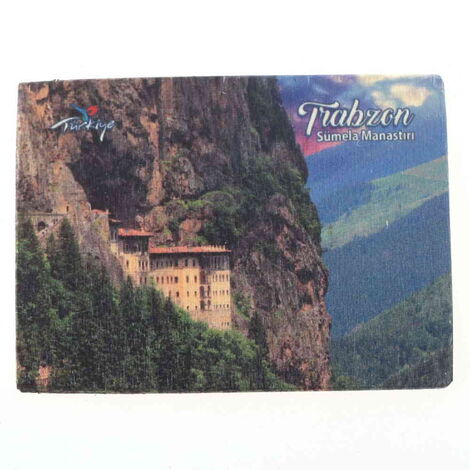 Trabzon Themed Wooden Customised 2D Souvenir Fridge Magnet - 8