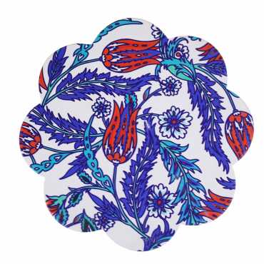 Traditional Çini Themed UV Daisy Trivet 185 mm - 4