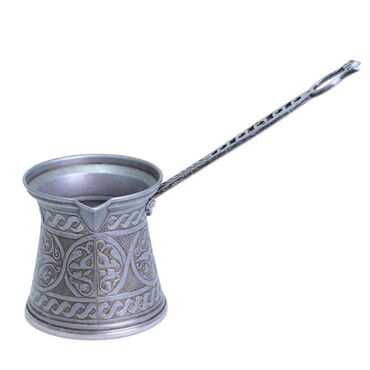 Traditional Turkish Zamak Metal Coffee Pot No: 4 - Thumbnail